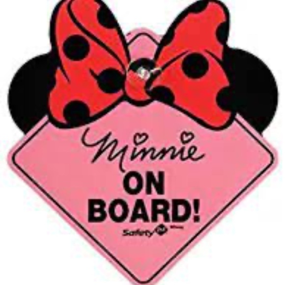 Disney Baby Minnie Mouse On Board Sign - Picture 2 of 4
